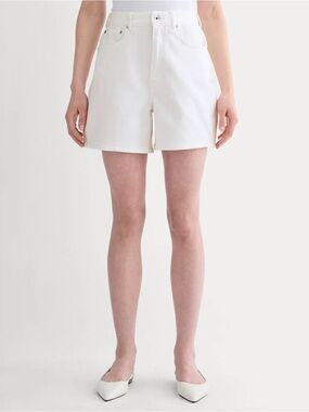 NWT Everlane White A line Denim Shorts